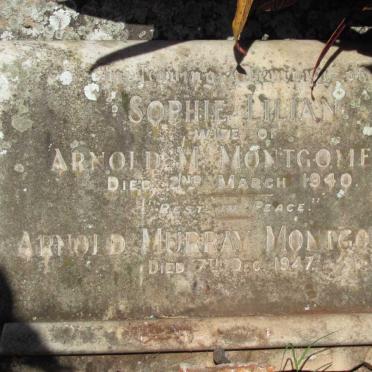 MONTGOMERY Arnold Murray -1947 &amp; Sophie Lilian -1940