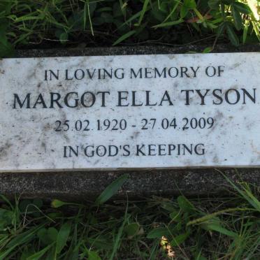 TYSON Margot Ella 1920-2009
