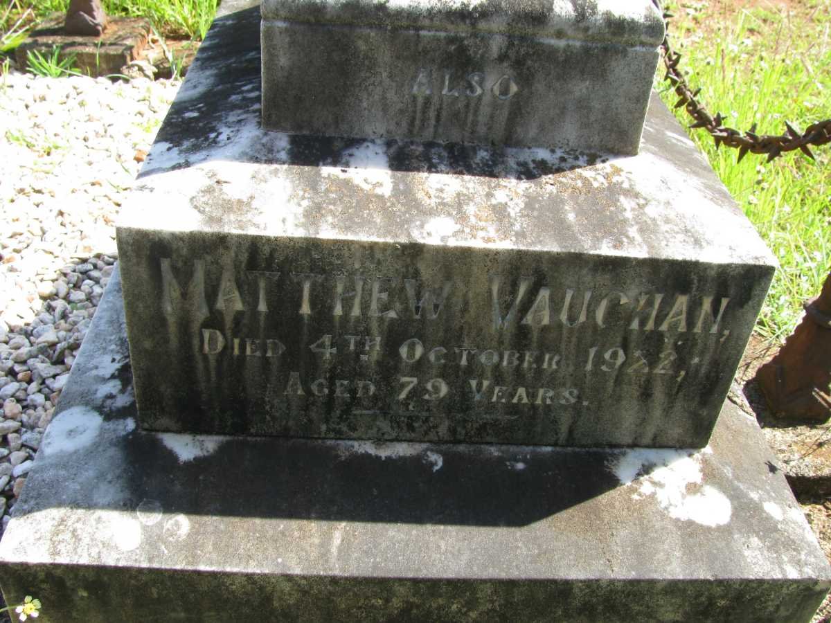 VAUGHAN Matthew -1922