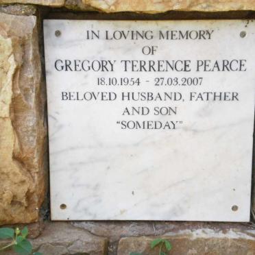 PEARCE Gregory Terrence 1954-2007