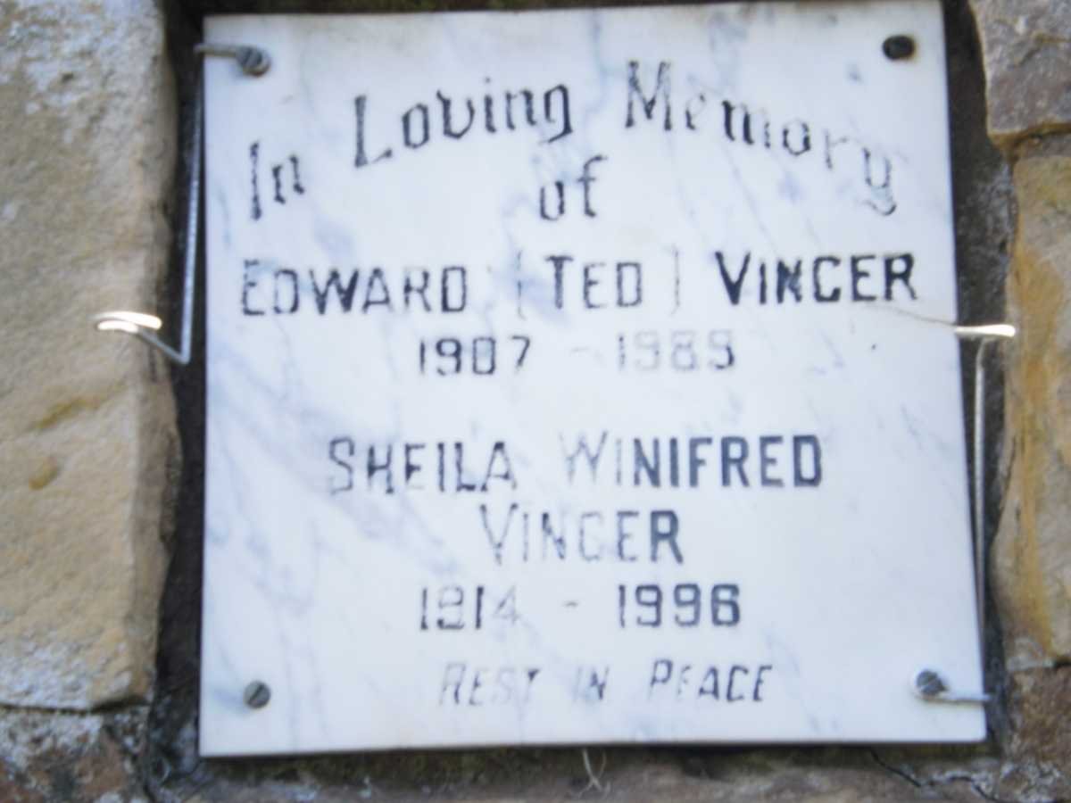 VINGER Edward 1907-1985 &amp; Sheila Winifred 1914-1996