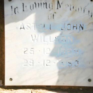 WILLSON Astell John 1889-1953