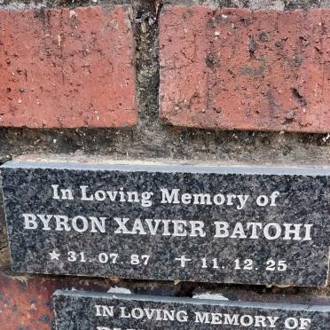 BATOHI Byron Xavier 1987-2025