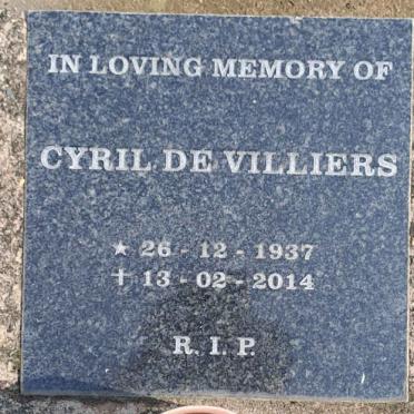 VILLIERS Cyril, de 1937-2014