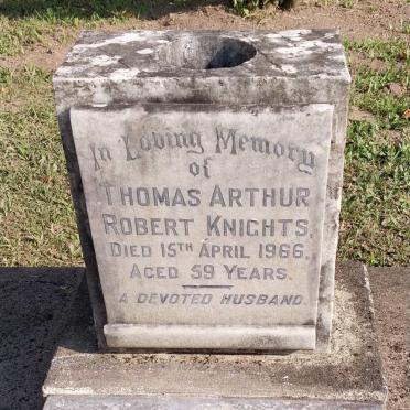 KNIGHTS Thomas Arthur Robert -1966 :: KNIGHTS May 1907-1989