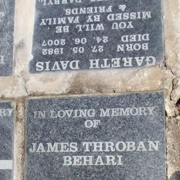 BEHARI James Throban 1926-2004