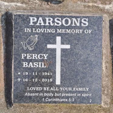 PARSONS Percy Basil 1941-2019