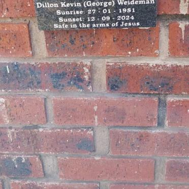 WEIDEMAN Dillon Kevin 1981-2024
