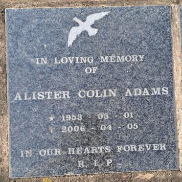 ADAMS Alister Colin 1953-2006