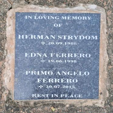 STRYDOM Herman -1988 :: FERRERO Primo Angelo -2015 :: FERRERO Edna -1998