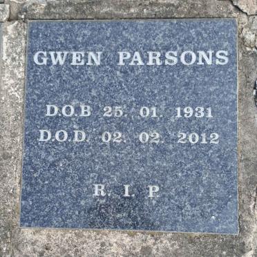 PARSONS Gwen 1931-2012