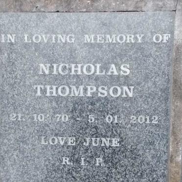 THOMPSON Nicholas 1970-2012