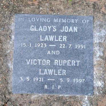 LAWLER Victor Rupert 1921-1997 & Glady's Joan 1923-1991