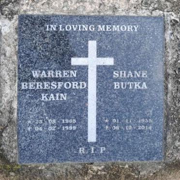 KAIN Warren Beresford 1965-1999 :: BUTKA Shane 1955-2014
