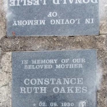 OAKES Constance Ruth 1930-2001