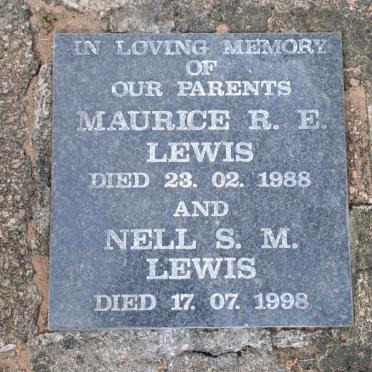 LEWIS Maurice R.E. -1988 & Nell S.M. -1998