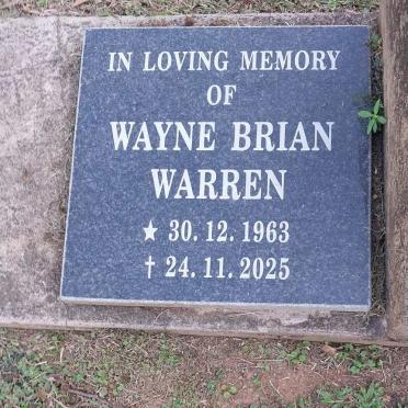 WARREN Wayne Brian 1963-2025