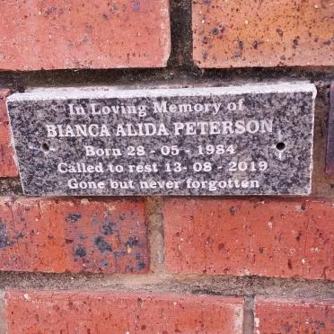 PETERSON Bianca Alida 1984-2019