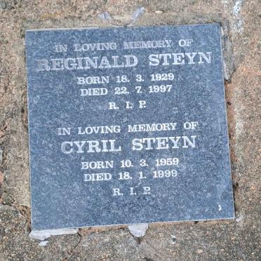 STEYN Reginald 1929-1997 :: STEYN Cyril 1959-1999