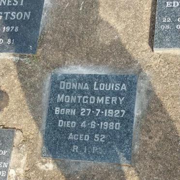 MONTGOMERY Donna Louisa 1927-1980