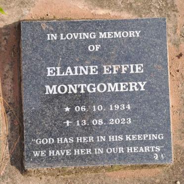 MONTGOMERY Elaine Effie 1934-2023