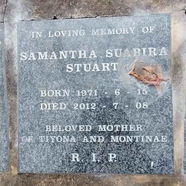 STUART Samantha Suabira 1971-2012