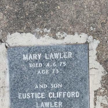 LAWLER Eustice Clifford 1933-1995 :: LAWLER Mary -1975