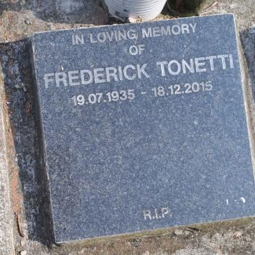 TONETTI Frederick 1935-2015