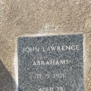ABRAHAMS John Lawrence -1971