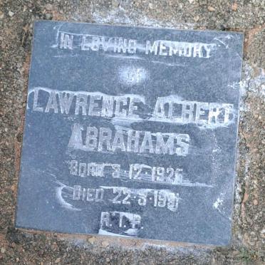ABRAHAMS Lawrence Albert 1925-1991