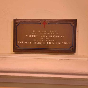 GRINDROD Maurice John 1901-1959 & Dorothy Mary STUBBS 1904-1993