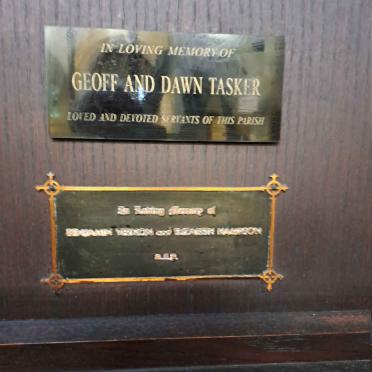 TASKER Geoff & Dawn :: HAMPSON Benjamin Vernon & Elizabeth
