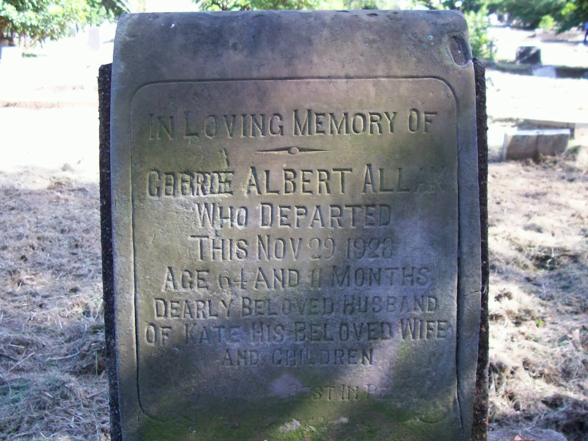 ALLAN Gerrie Albert -1928 :: PARRY Marie Kathrine 1880-1961 :: ALLAN Frieda Amalia 1915-1937