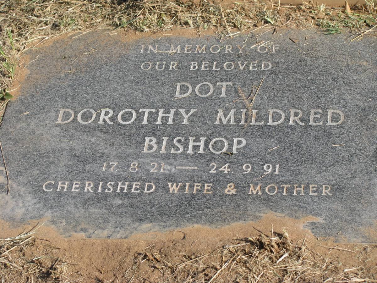 BISHOP Courteney Leonard -1951 &amp; Bessie Louise -1960 :: BISHOP Dorothy Mildred 1921-1991