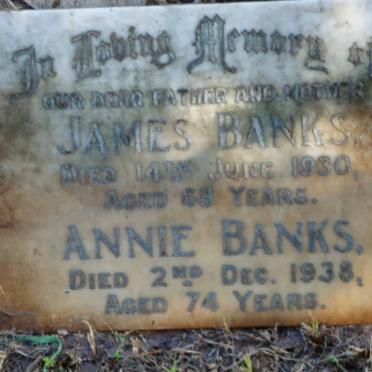 BANKS James -1930 &amp; Annie -1938