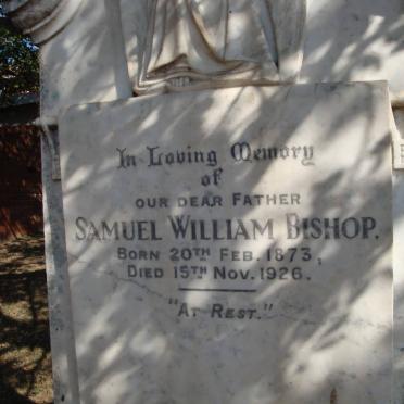 BISHOP Samuel William 1873-1926