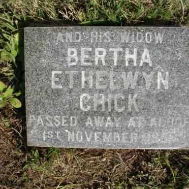 CHICK Bertha Ethelwyn 199?