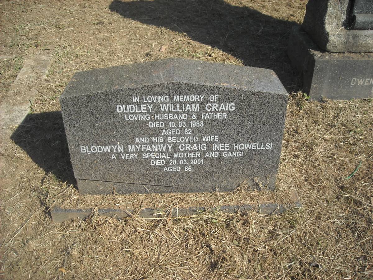 CRAIG William -1918 &amp; Agnes -1911 :: CRAIG Andrew Reid -1962 &amp; Grace Margaret -1961
