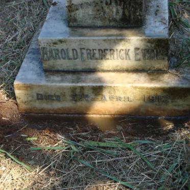 EVANS Harold Frederick -1912