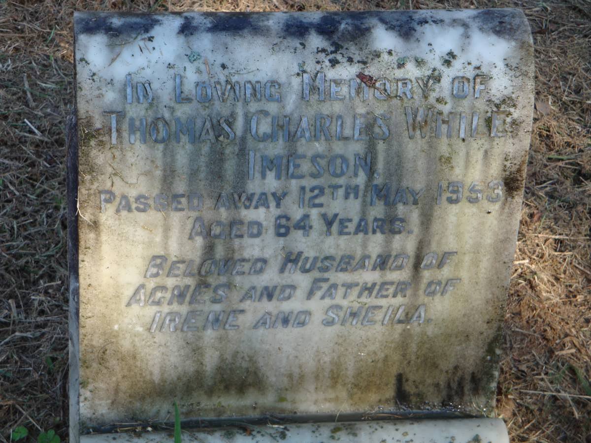 IMESON Thomas Charles While -1953
