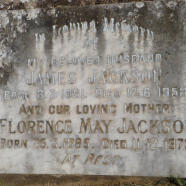 JACKSON James 1891-1956 &amp; Florence May 1885-1973