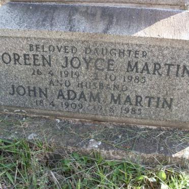 MARTIN John Adam 1909-1985 &amp; Doreen Joyce 1919-1985 
