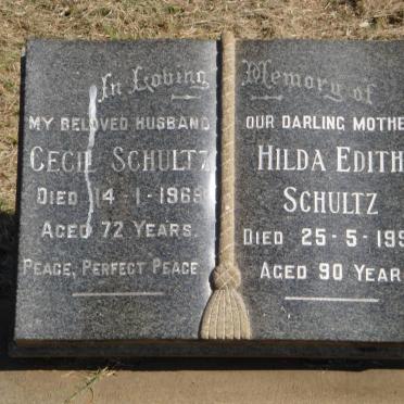 SCHULTZ Cecil -1969 &amp; Hilda Edith -1994