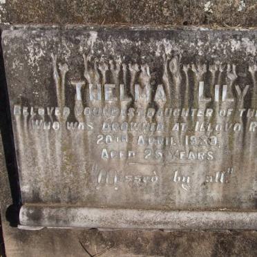 ? Thelma Lily -1939 :: ? Edward Harry -1925 