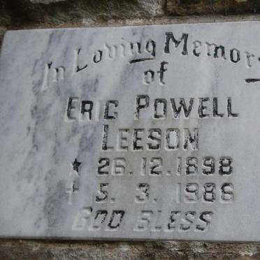 LEESON Eric Powell 1898-1986