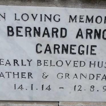 CARNEGIE Bernard Arnold 1914-1996