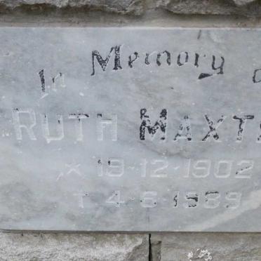 MAXTED Ruth 1902-1989