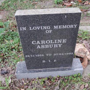 ASBURY Caroline 1956-1993