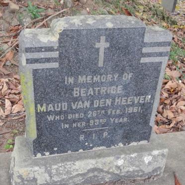 HEEVER Beatrice Maud, van den -1961