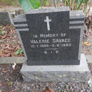SAVAGE Valerie 1909-1980